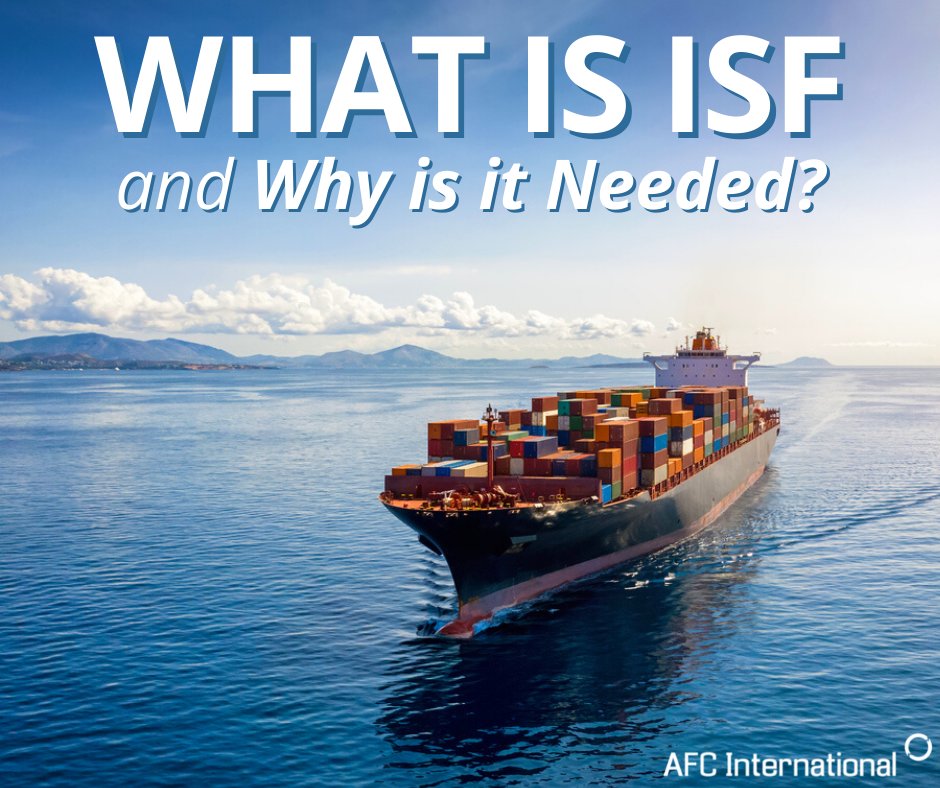 An Importer Security Filing, or ISF, is a U.S. Customs and Border Protection (CBP) regulation that affects ocean shipments entering the United States. We have the tips you NEED to know on ISF regulations to avoid ISF penalties!

Read more here: ow.ly/MaQW50WkrXo