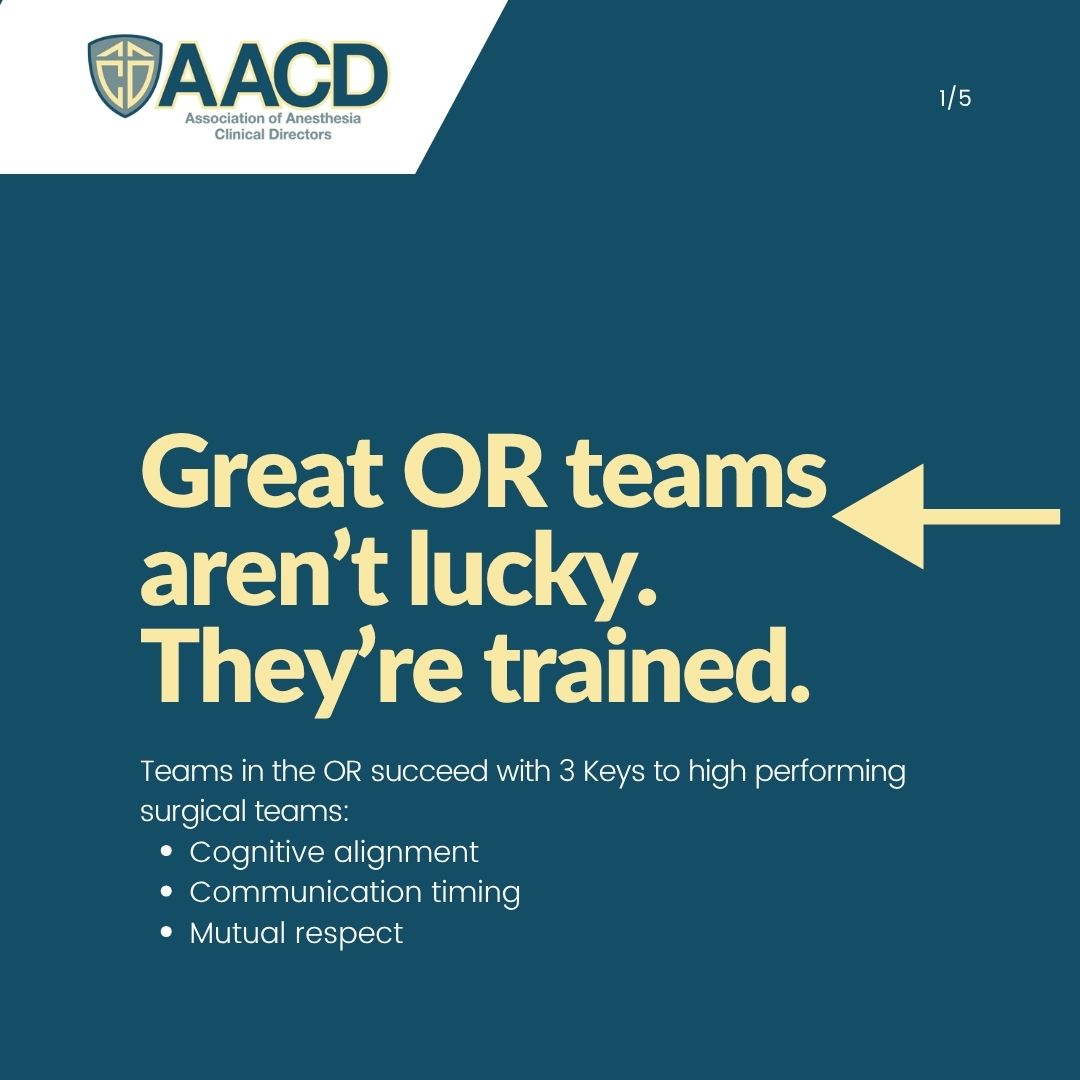 AACD1988's tweet photo. These 3 team traits can transform an OR from chaotic to cohesive. Register in the link in bio to get our newsletter with more insights.  #ORLeadership #AACD #HealthcareLeadership https://t.co/h61IRGGFoX
