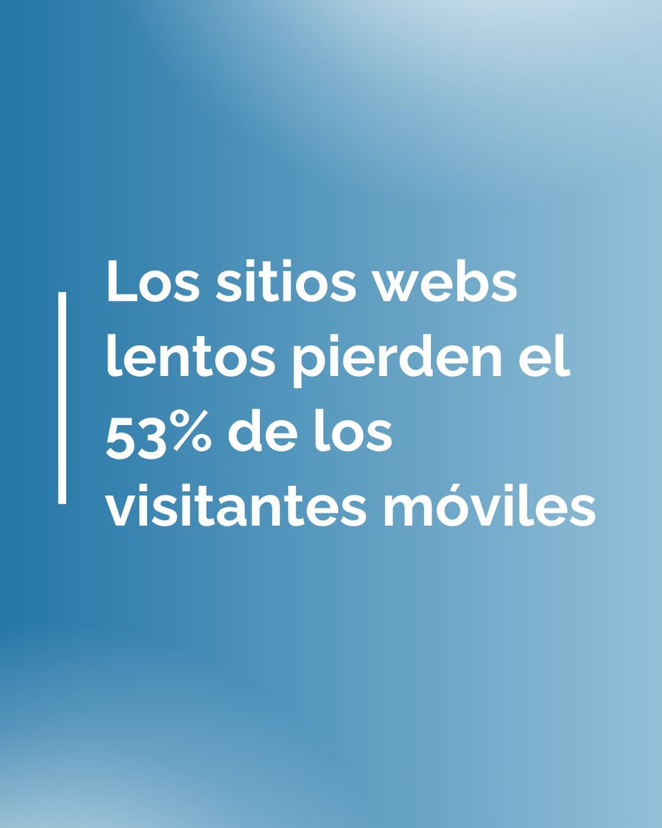 Está claro que el contenido de tu web es muy importante pero la velocidad también ⏳

#webrápida #onlineweb #móvil