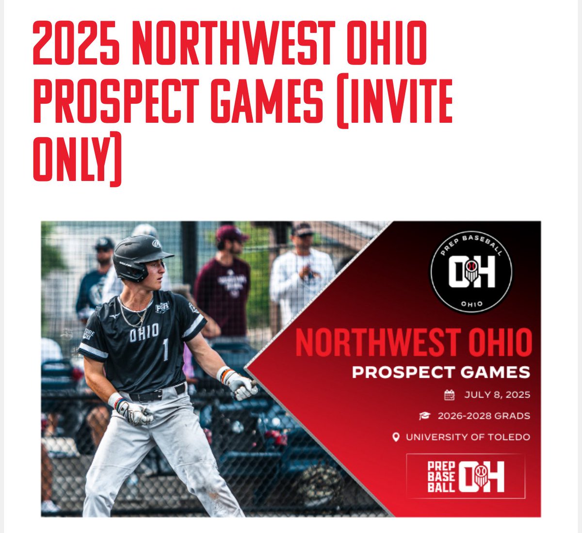Tanner Rachels (@tanner2027) on Twitter photo Proud to announce that Iβll be attending the Northwest Ohio, Michigan, New England, and Canada Prospect Games at the University of Toledo July 8th!
<a href="/CoachGoodwinA/">Adam Goodwin</a> <a href="/PrepBaseballMI/">Prep Baseball Michigan</a> Proud to announce that Iβll be attending the Northwest Ohio, Michigan, New England, and Canada Prospect Games at the University of Toledo July 8th!
<a href="/CoachGoodwinA/">Adam Goodwin</a> <a href="/PrepBaseballMI/">Prep Baseball Michigan</a>