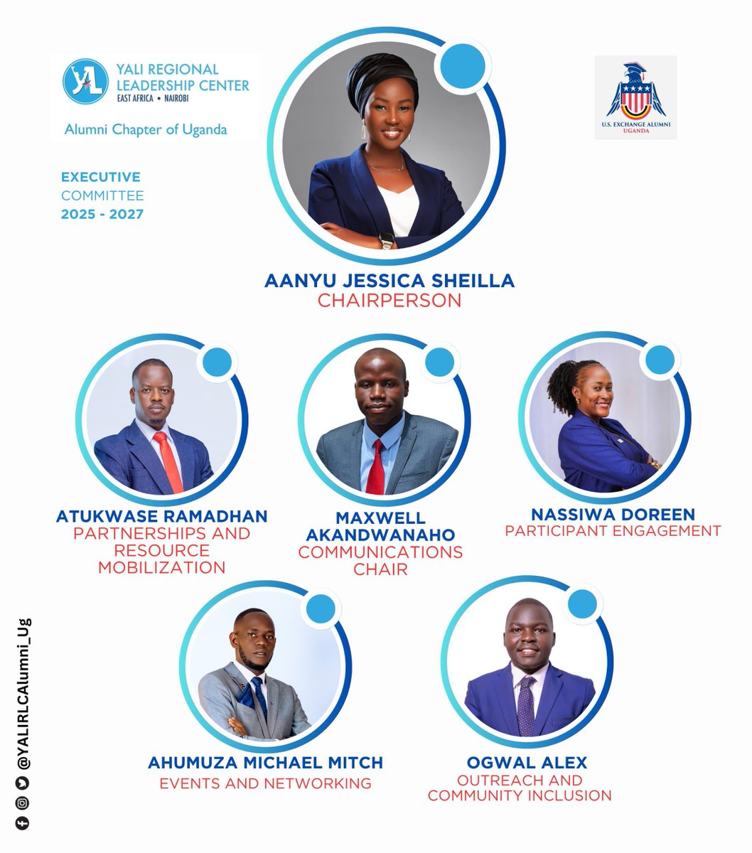 U.S. Exchange Alumni Uganda (@usalumniuganda) on Twitter photo Meet the amazing and newly elected leadership of <a href="/YALIRLCAlumniUg/">YALIRLCEA Alumni- UG</a> Executive Committee 2025-2027 💥
Congratulations from us at <a href="/USAlumniUganda/">U.S. Exchange Alumni Uganda</a> 💥
#knowyourprogram #useauganda #yalirlcuganda Meet the amazing and newly elected leadership of <a href="/YALIRLCAlumniUg/">YALIRLCEA Alumni- UG</a> Executive Committee 2025-2027 💥
Congratulations from us at <a href="/USAlumniUganda/">U.S. Exchange Alumni Uganda</a> 💥
#knowyourprogram #useauganda #yalirlcuganda