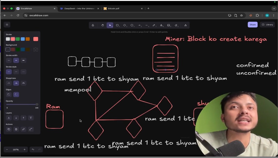 jit_dhank6's tweet photo. 🚀 Day 3 #BlockchainLearnings:
✔ Unconfirmed TXs sit in the mempool
✔ Miners pick TXs, solve PoW, add blocks
✔ Bitcoin adjusts difficulty every ~14 days
✔ Forks happen—longest valid chain wins
Mind blown! 🔥 #Bitcoin #Crypto #CoderArmy
Instructor: @rohit_negi9 bhaiya https://t.co/RM2WTSr7jU