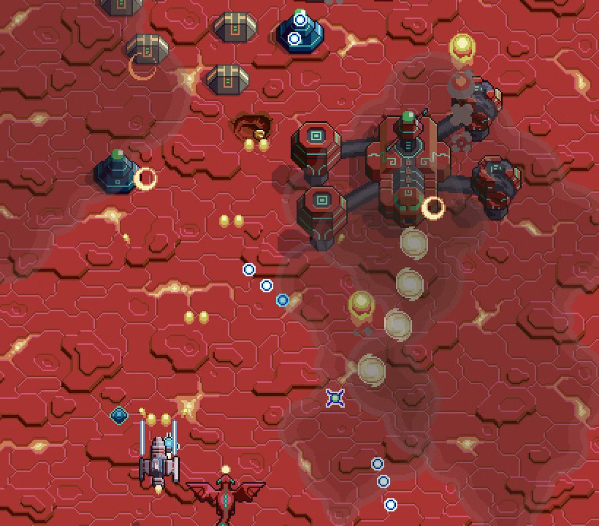 hyper_echelon's tweet image. Too hot to handle! Save 60% during #steamsummersale2025 
store.steampowered.com/app/953330/Hyp… 

#pixelart #shmup