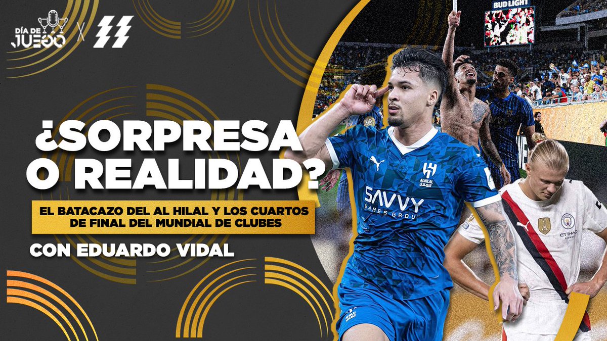 ¡Jueves de EPISODIO EN VIVO! 🔥🤩

Esta noche, conversaremos con Eduardo Vidal acerca de lo que nos dejó los octavos de final del Mundial de Clubes.

¡Conéctate con nosotros! Recuerda que puedes unirte a la conversación. 😎 

⏰️ 7:00PM
🔗 youtube.com/live/8hWYcMUGy…