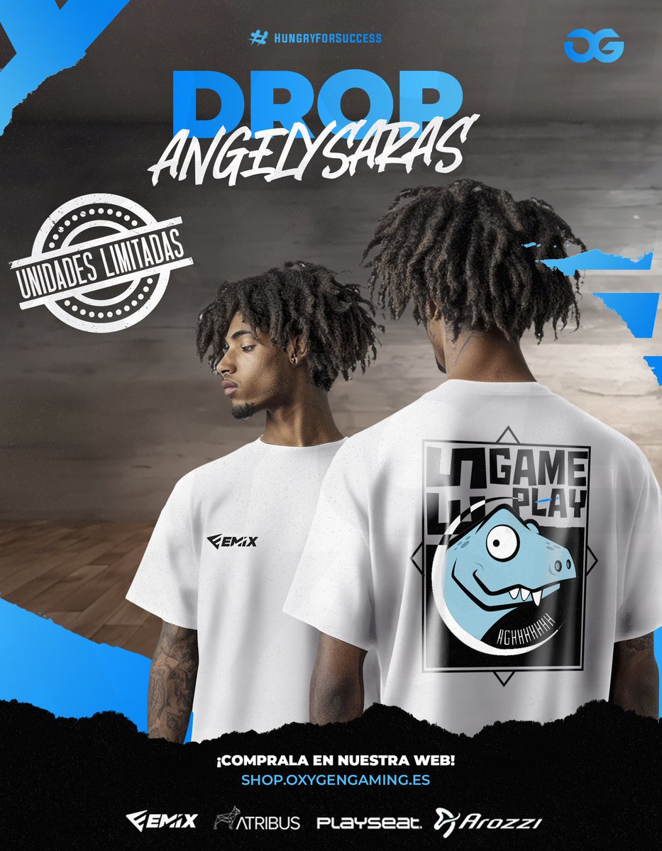 ¡Tras el éxito del drop de <a href="/AngelySaras/">Angel</a> en OWN, vamos a sacar algunas unidades limitadas más! 💙

✅ Podréis comprarla en nuestra página web: shop.oxygengaming.es/index.php/prod…

#HungryForSuccess