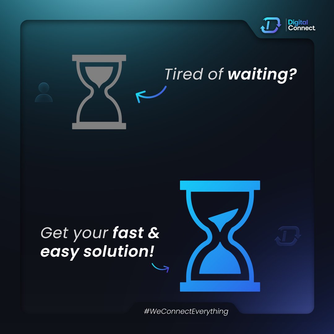Tired of delays and broken promises? 🙄

Switch to DigitalConnect and experience the difference. On time. Every time. ✅

#WeConnectEverything