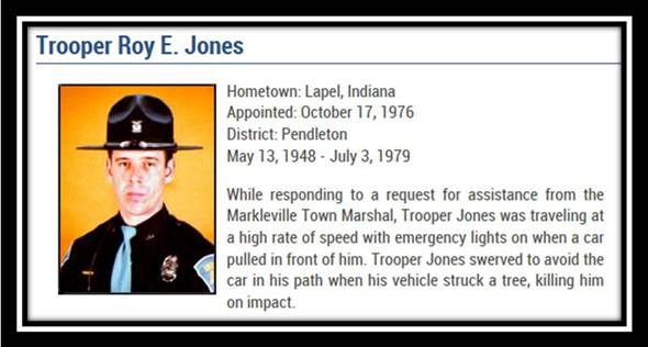 ISPJasper's tweet image. Forty-six years ago on this date we lost Trooper Roy E. Jones.