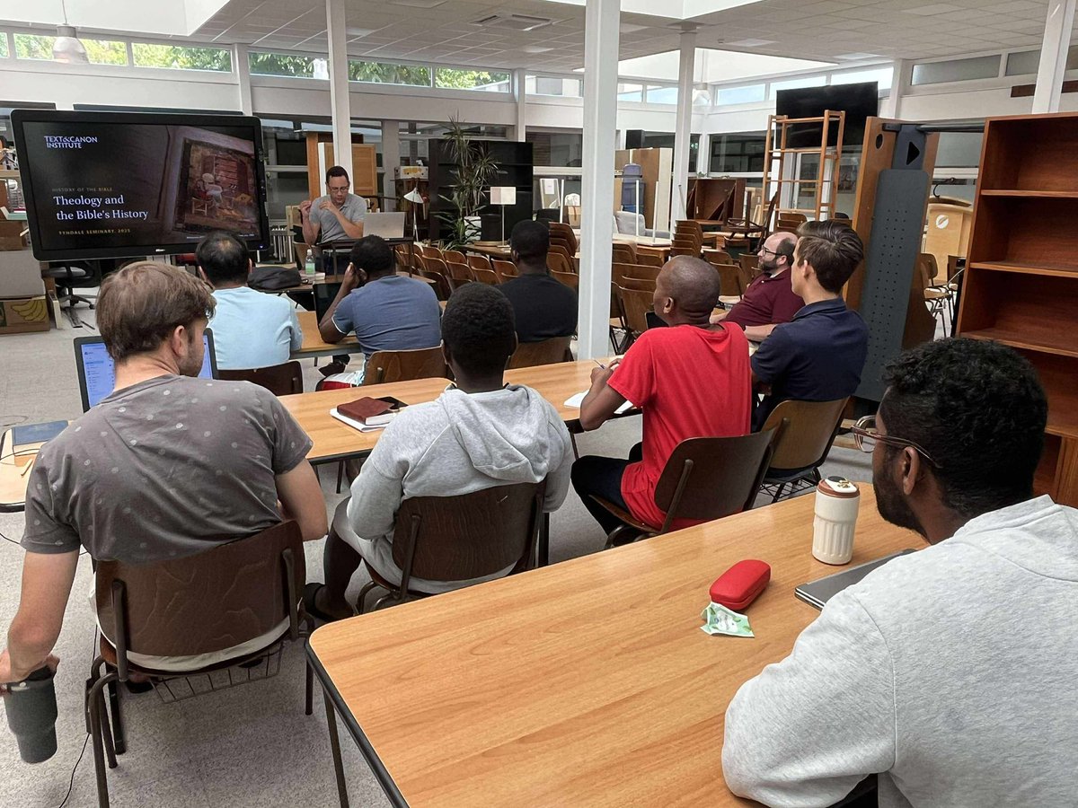 drjohnmeade's tweet image. That’s a wrap on our teaching at @TyndaleNL! @pjgurry & I are grateful to have lectured on OT and NT textual criticism, canon, and theology of Scripture this week. We had great students who dialogued with us well.
May these efforts bear fruit for the global church.