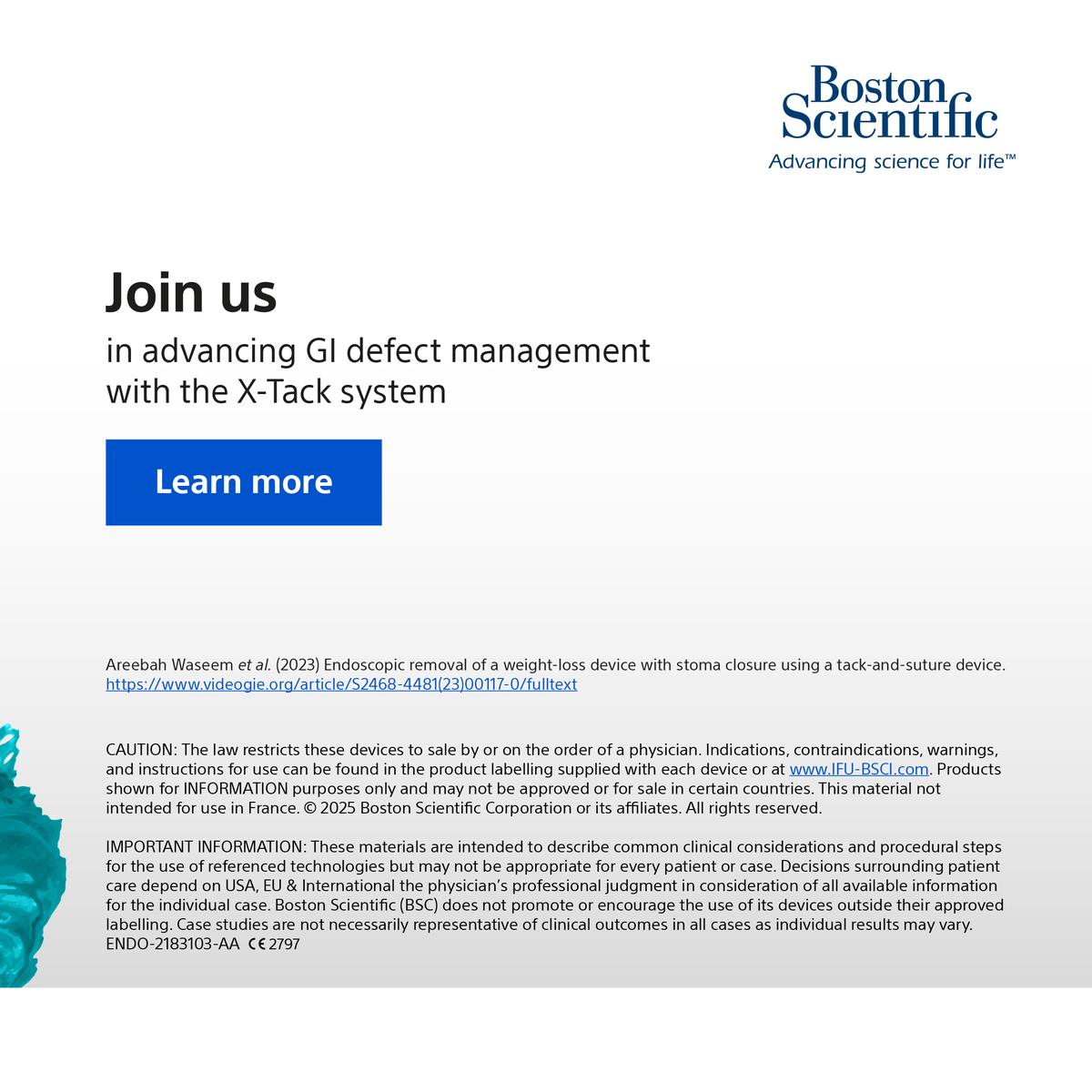 We're excited to share our comprehensive guide on using the   X-Tack system for various GI defects. It includes detailed case studies and   innovative suture patterns designed to enhance endoscopic procedures. Learn more: educare.bostonscientific.eu/s/educare-cont…