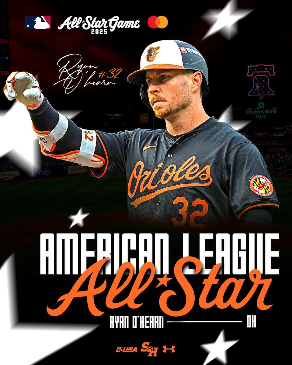 BearkatsBSB's tweet image. Congrats to @Rohearn11 on being named a MLB All-Star! 👏 👏
He will start at DH for the AL next week in Atlanta, becoming the first Bearkat since Glenn Wilson in 1985 to be named an MLB All-Star
#EatEmUpKats