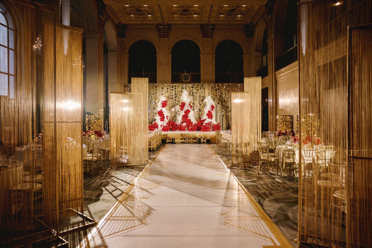 Step into the roaring '20s. E &amp; B’s wedding was a golden dream. It was an honour to bring their unique vision to life with immersive lighting that told their story in every glow. 

Photos by Capso Wedding Studio

#WeddingDesign #EventProduction #Roaring20s