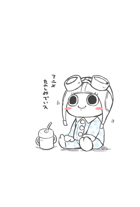 目が冴えて眠たくなくなっちゃったチキちゃん 
