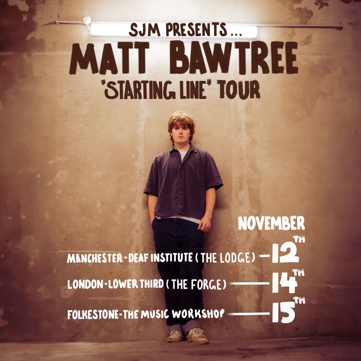 The Deaf Institute (@deafinstitute) on Twitter photo ON SALE
Singer/songwriter  Matt Bawtree will be coming to the lodge on the 12th November
Tickets are on sale now - seetickets.com/event/matt-baw… ON SALE
Singer/songwriter  Matt Bawtree will be coming to the lodge on the 12th November
Tickets are on sale now - seetickets.com/event/matt-baw…