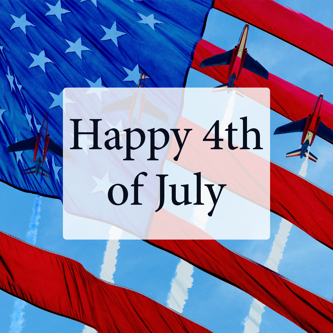 I wish you and your families a joyful and safe Independence Day! As we celebrate the liberties and freedoms that define our great nation, I'm grateful for our founders' courage, vision, and fight to establish the United States of America—and for the countless sacrifices made by