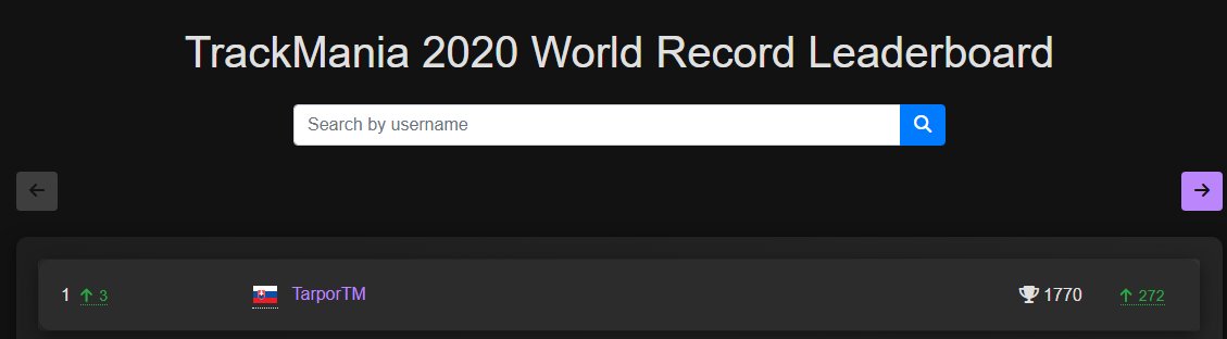 Officially the person with the most world records in TM2020, BOEM. Couldn't have done it without my community and my coach <a href="/Bren_TM2/">Bren</a>. I started TM with this game so thanks <a href="/Hylis1/">Hylis</a> for making it.