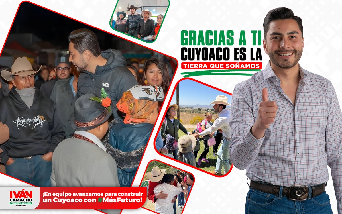 🤝 Cuando trabajamos en equipo, los resultados son claros. Seguimos avanzando para construir un Municipio con #MásFuturo. ¡Gracias a ti, Cuyoaco es #LaTierraQueSoñamos! ⛰️