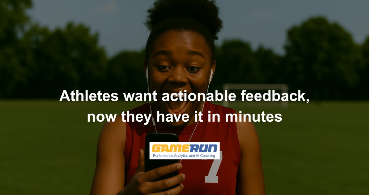 GameRunInc's tweet image. No more waiting for results. With GameRun AI Coach, athletes get the feedback they need—fast, focused, and ready to improve.

#GameRun #AIinSports #SmartCoaching #PerformanceAnalytics #YouthSports #AthleteDevelopment #SportsTechnology #VideoAnalysis