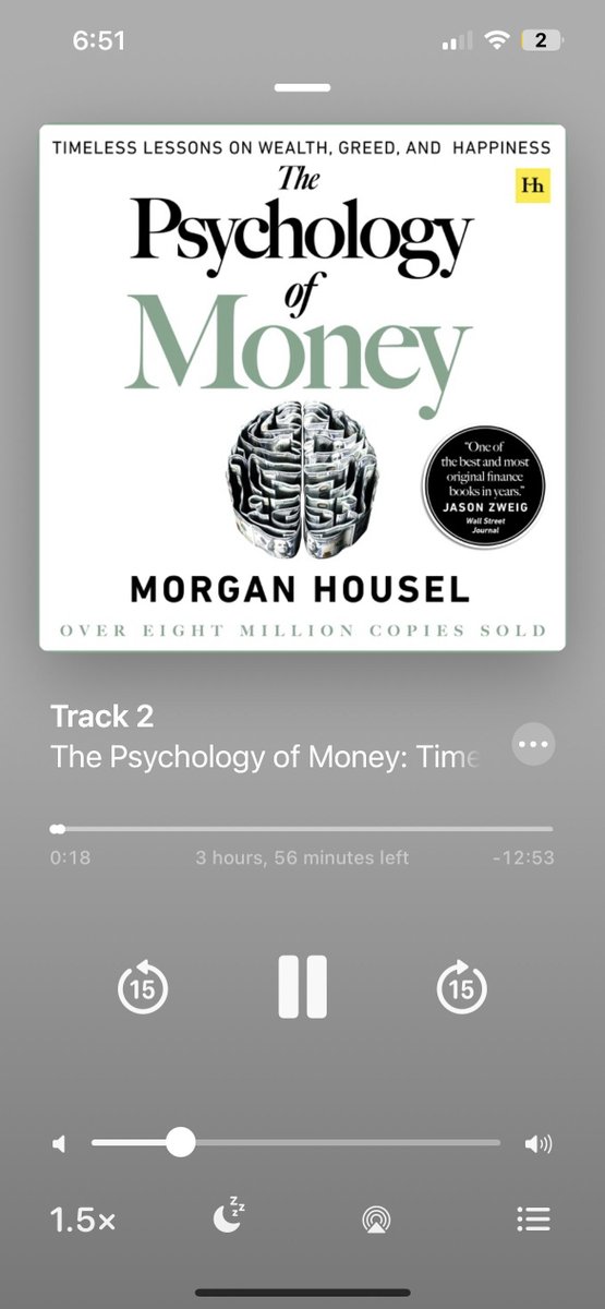 This one’s been on my list for a while. 1st point

1.) Money is more emotional than intellectual.
We often think making smart financial decisions is about education or IQ. But in reality, it’s about behavior—your ability to stay consistent, patient, and avoid greed.