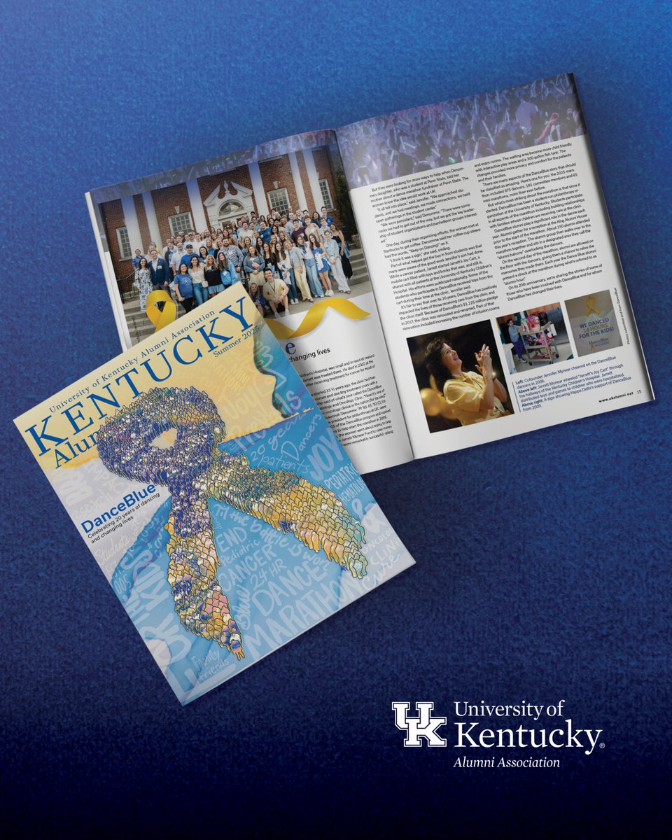 The summer issue of Kentucky Alumni is here! ☀️

🎗️ 20 years of <a href="/UK_DanceBlue/">DanceBlue</a> 
🚀 A <a href="/NASA/">NASA</a> engineer’s path from <a href="/universityofky/">University of Kentucky</a> to space
🏛️ <a href="/UKAthletics/">Kentucky Athletics</a> renovation of Memorial Coliseum
📚 <a href="/goosegivens/">Jack Givens</a> memoir reaches a new generation

Start reading now! ➡️ ukalumni.net/OnlineMagazine