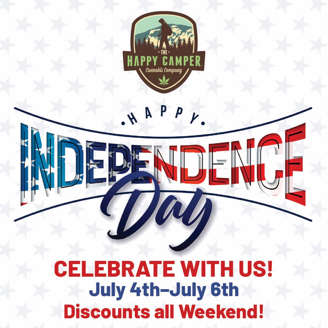 THCpalisade's tweet photo. 🏕️Hey Happy Camper! Celebrate the Fourth of July weekend with good vibes and even better company. Swing by and see what festive surprises we have in store all weekend long!🎆🇺🇸#discoversomethingnew #wellnessvibe #TheHappyCamperPalisade  #cannabiscommunity #Education #Palisade https://t.co/MPBRvL0vVL