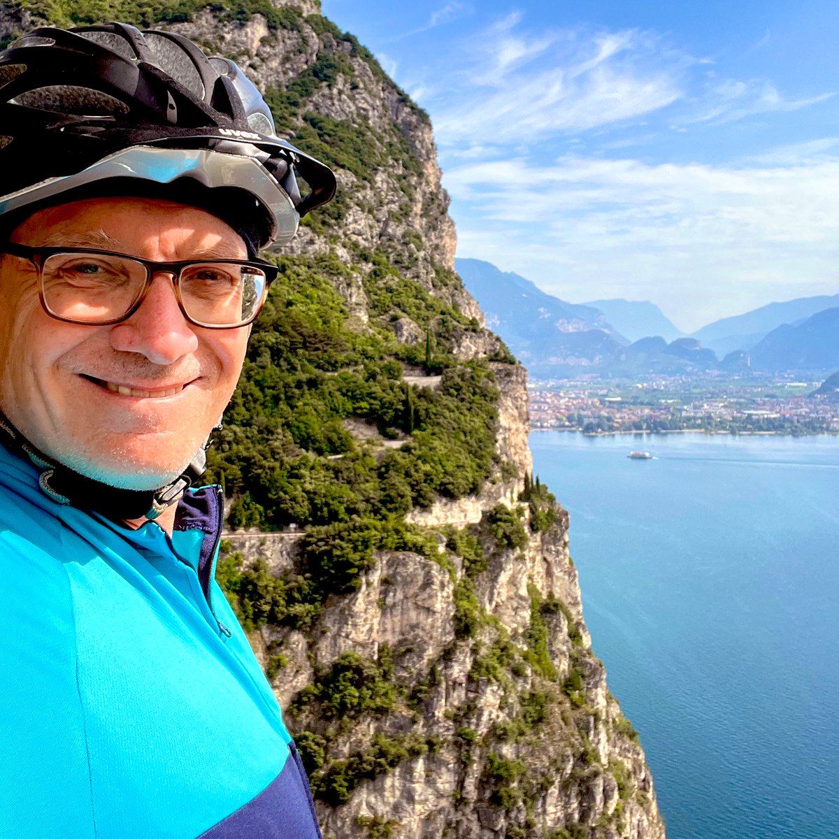 Glorious gravel biking above Lago di Garda in Italy. #italy #biking #timeoff