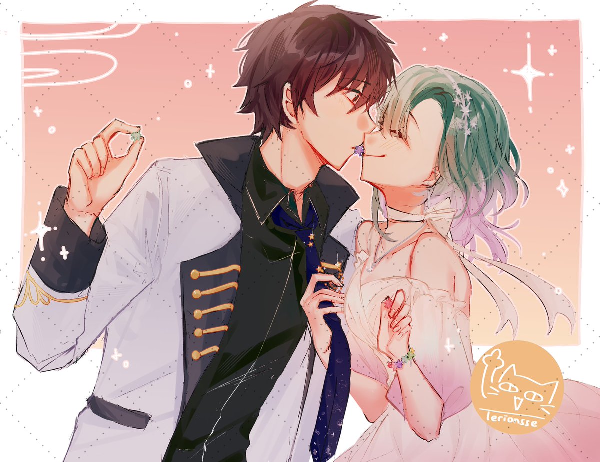 // 夢 , kaneyoshi , pridefultune

"goshi! look over here i have a surprise for you~!"

"hmm? well two can play at that-?!" 

"hehe, happy birthday goshi~"

#pridefultune #kaneyoshi