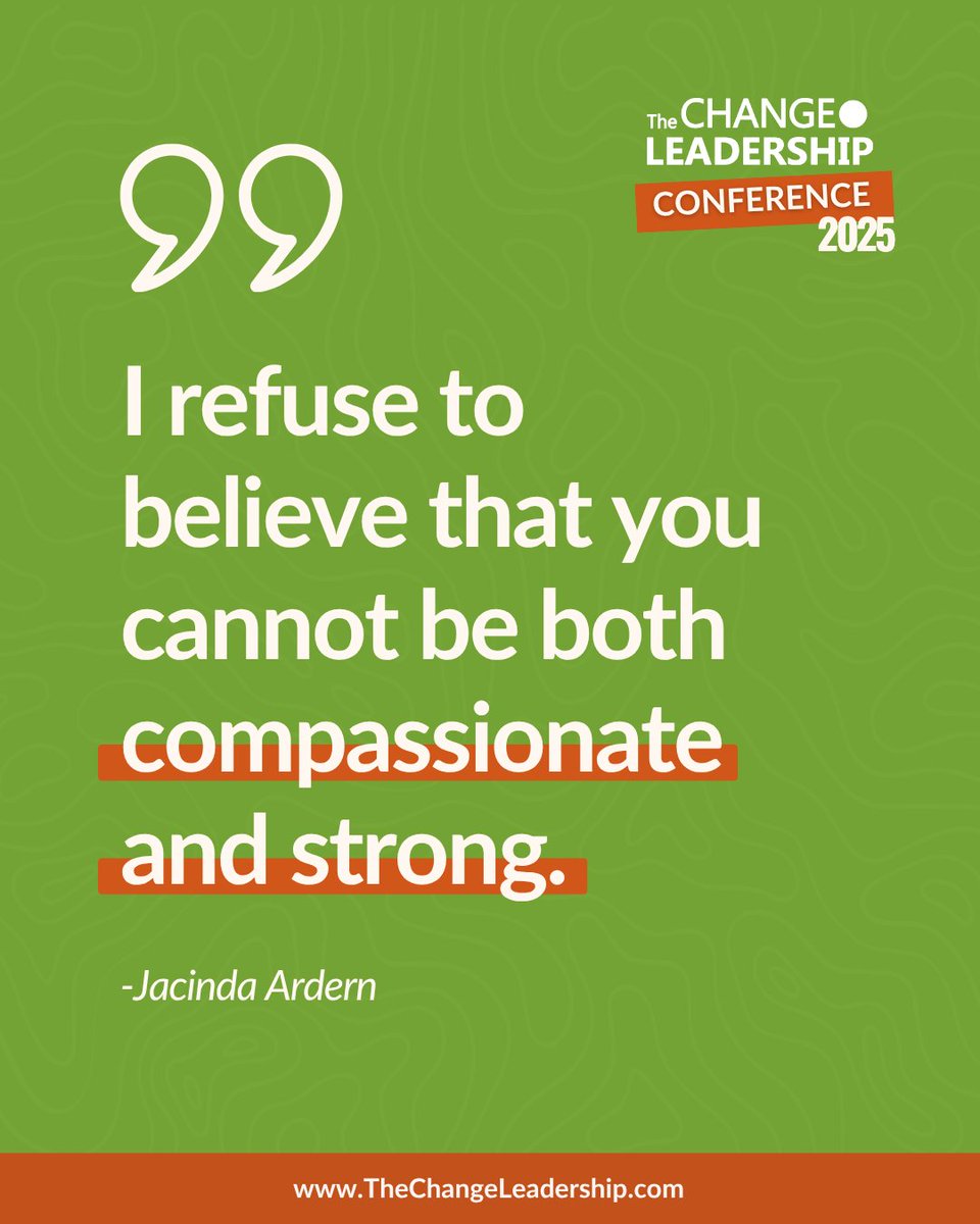 Looking at leaders like Jacinda Ardern, we’re reminded of the kind of leadership that truly matters — the kind that puts people first and leads with purpose.

Tickets are now open.

Get the super early bird tickets here: eventbrite.com/e/change-leade…
