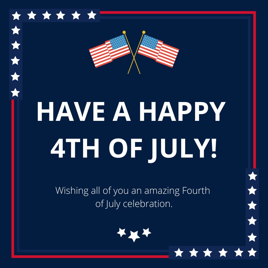 Old National Events Plaza will be closed on Friday, July 4th in observance of Independence Day.