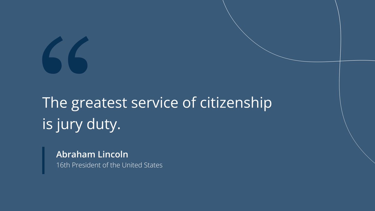 StateCourts's tweet image. Too often, people see jury duty as an unwelcome burden - but it’s a vital part of our democracy.
Courts, schools, and businesses all play a role in helping people understand why their service matters.
#JuryDuty #CivicDuty #JusticeForAll