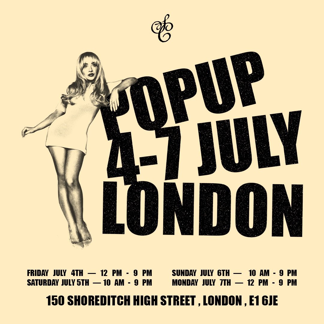 cheerio london, we had to give u something good 🩵 come visit sab's london popup starting tomorrow, july 4 through monday july 7!