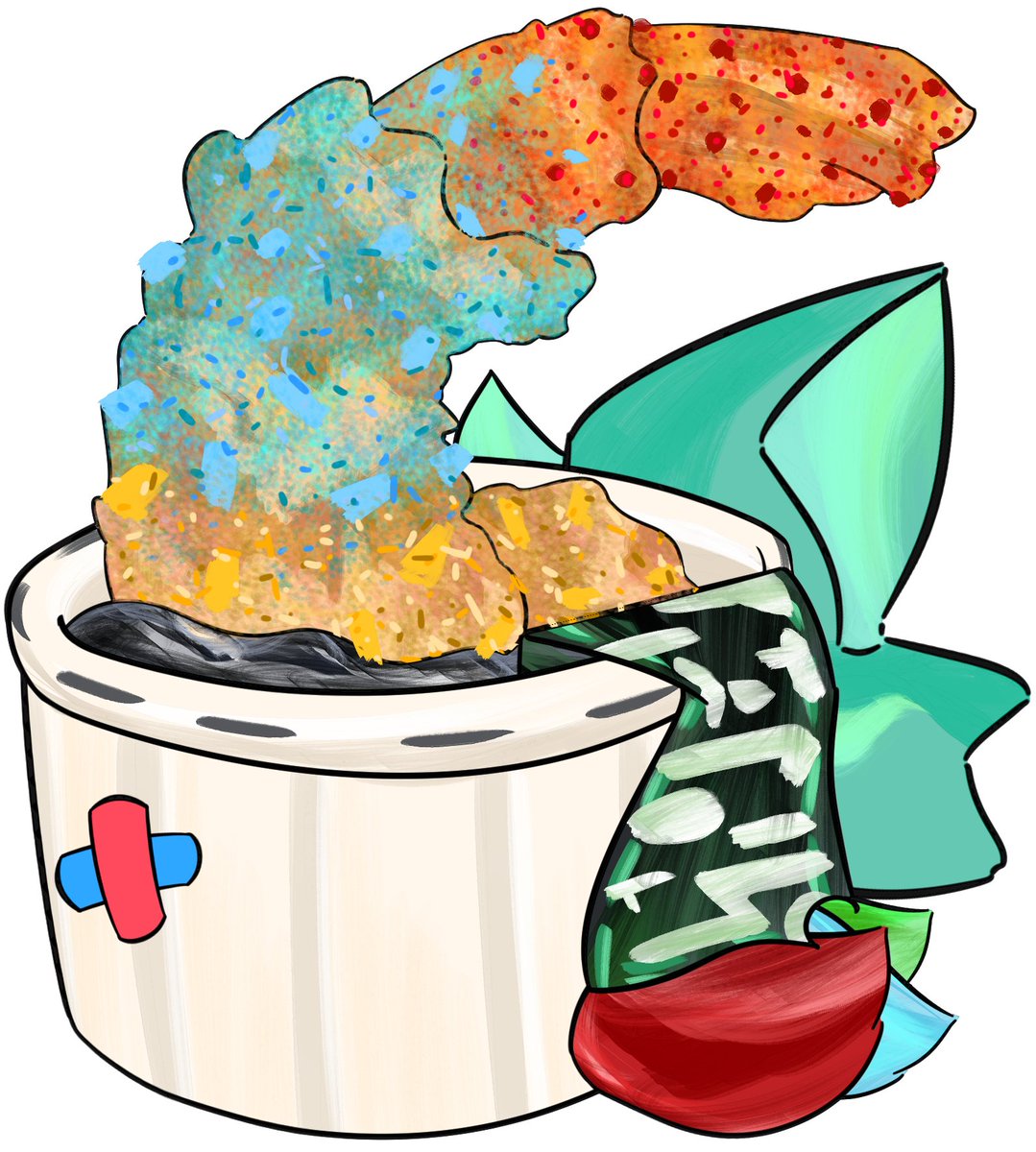 StazShiori's tweet photo. Don't ask me why i'm drawing vtuber foods, i really don't know but it's fun https://t.co/ycu4BwLB4E