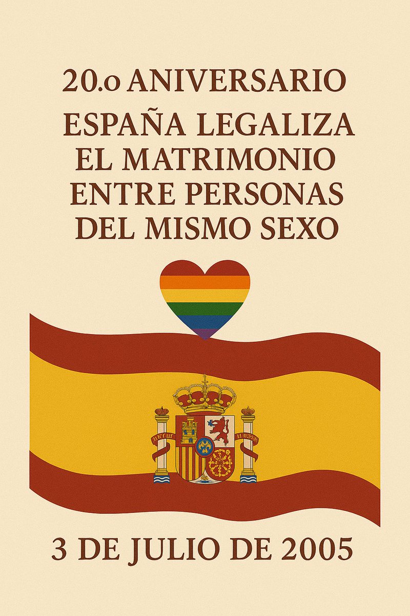 On July 3, 2005, Spain made history as the third country in the world to legalize same-sex marriage. Today, we honor two decades of progress, pride, and love — and the millions of lives forever changed.