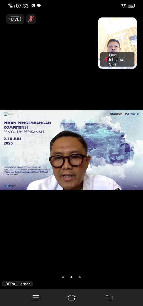 DIchtiarso57106's tweet photo. Kamis, 3/7/2025 mengikuti kegiatan pelatihan produksi garam untuk pengembangan potensi penyuluh perikanan 
#penyuluhperikananmajuteruspantangmundur
@bppsdm_kp 
@brpbatpp_bogor 
@bppsdm_puslatkp https://t.co/XKWJH9X0WQ