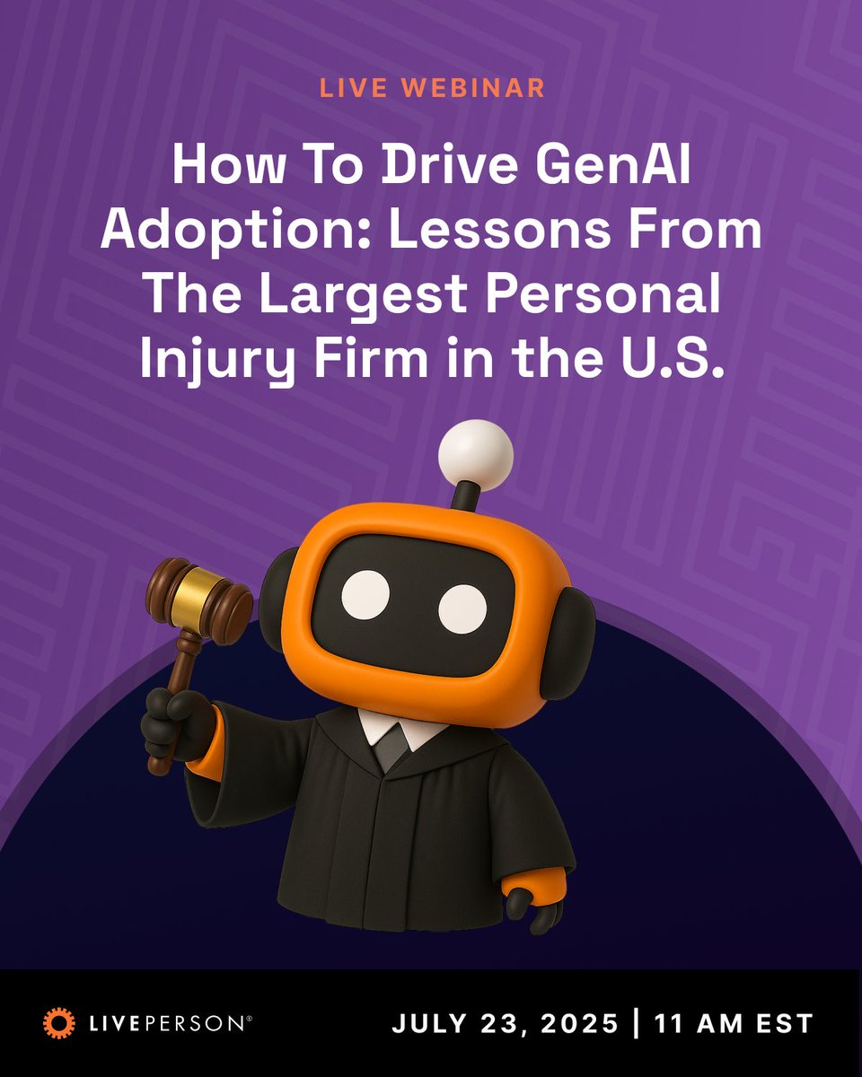 Join us on July 23 to learn how Morgan &amp; Morgan, the largest personal injury law firm in the U.S. and a LivePerson customer, leverages GenAI applications to handle millions of customer inquiries while maintaining the personal touch required to build trust.

Save your spot: