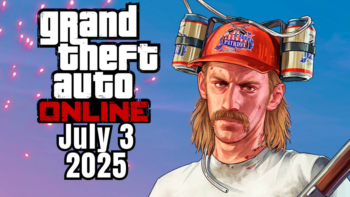 GTA_DataBase's tweet photo. Celebrate Independence Day with the massive range of #GTA Online Weekly Update discounts on Bunkers, Nightclubs, Cocaine Lockups, and Salvage Yard properties!

Login just once before July 9, and you'll earn a sweet hat!

https://t.co/jQMKKrx9m5 https://t.co/ZlUBwZSvDv