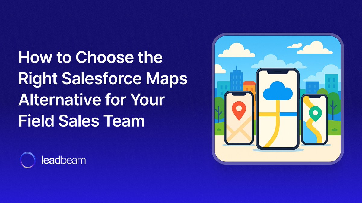 leadbeam_ai's tweet image. What to expect from modern tools:
✅ Smarter routing
✅ Instant insights, not manual research
✅ Mobile-first experience, built for the field

Why Leadbeam leads the pack → shorturl.at/RNvSa

#SalesforceMaps #FieldSales #OutsideSales
