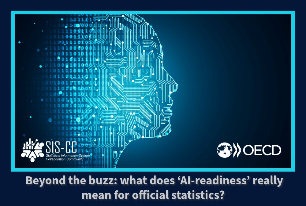 SISCCommunity's tweet photo. 📢 Is the #OfficialStats world ready for AI?
The @OECD's first AI-Readiness Survey reveals that #AI won’t replace modernisation — it demands it.
Explore what it really takes to be “AI-ready”
🔗 https://t.co/zEB0pbBGPk
#AIReadiness #GenAI https://t.co/2yI9rIK0kt
