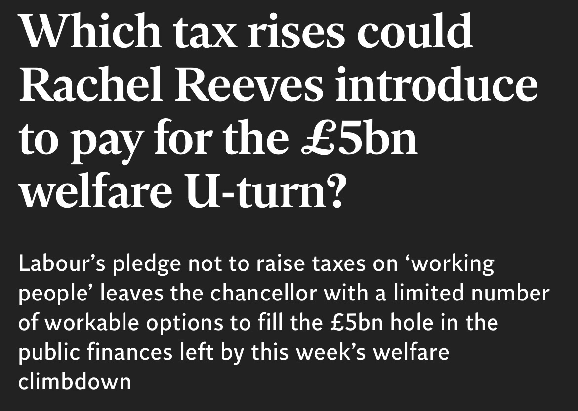 A couple of years of simply uprating the state pension for inflation would save more than the aborted PIP changes. And nobody would experience a fall in real income.