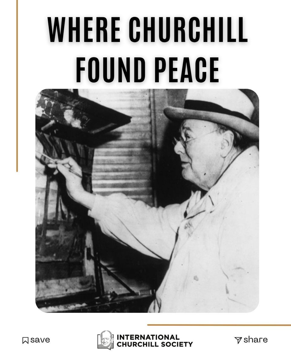 ChurchillCentre's tweet image. Churchill painted to quiet his mind in difficult times.
He once called painting “a great part of life’s journey.”
Even the boldest leaders need stillness.
#Churchill #MentalHealth #ArtAsTherapy