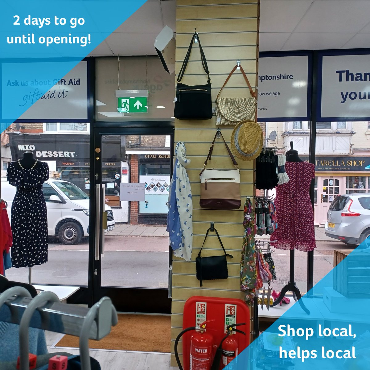 Three days to go until our #shop in #Rushden opens its door to the public. Come and join us for our opening and take a look around, there will be lots of stock on display for you to purchase. #shoplocalhelpslocal #grandopening #charityshop bit.ly/40sipuf