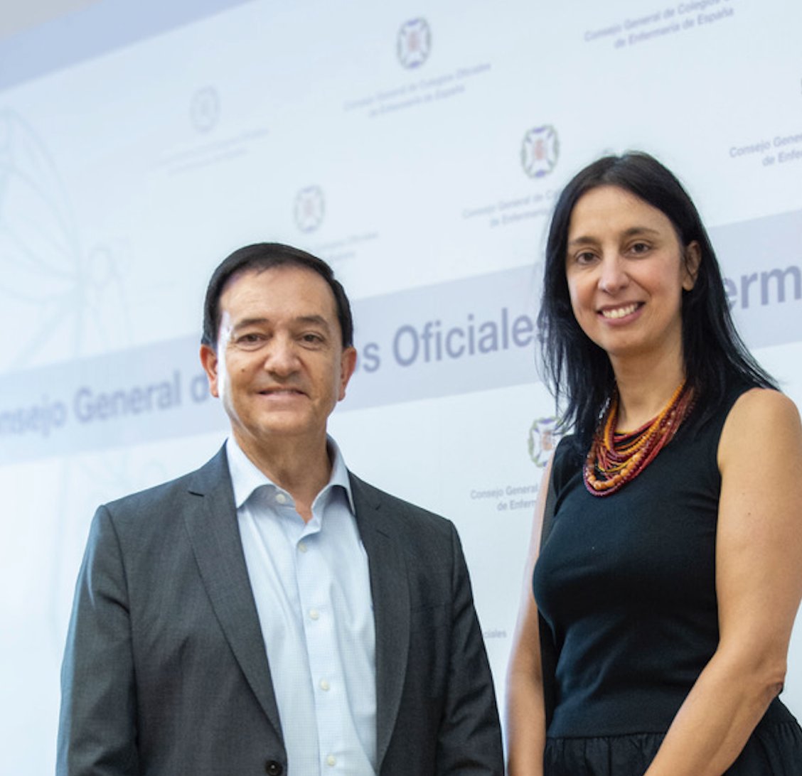 El Consejo General de Enfermería <a href="/CGEnfermeria/">Consejo General de Enfermería</a> se reúne con <a href="/65ymuchomas/">65YMÁS</a> 
La directora del diario, <a href="/AnaBedia/">Ana Bedia</a>, y Diego Ayuso, Secretario General del CGE, conversan sobre el papel fundamental de las enfermeras y sobre la importancia de poner en valor el talento sénior.