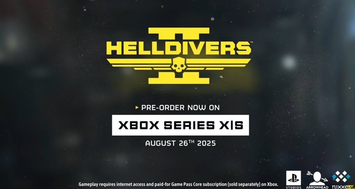 DefaltGameplays's tweet photo. Helldivers 2 chegando ao Xbox no mesmo dia que gears chega ao Playstation!!! #playstation #ps5 #ps5pro #Xbox #Microsoft #Helldivers #Helldivers2 #gearsofwarreloaded #GamingThreads #youtube #games #gaming #notícias https://t.co/ynLwnfQN6n