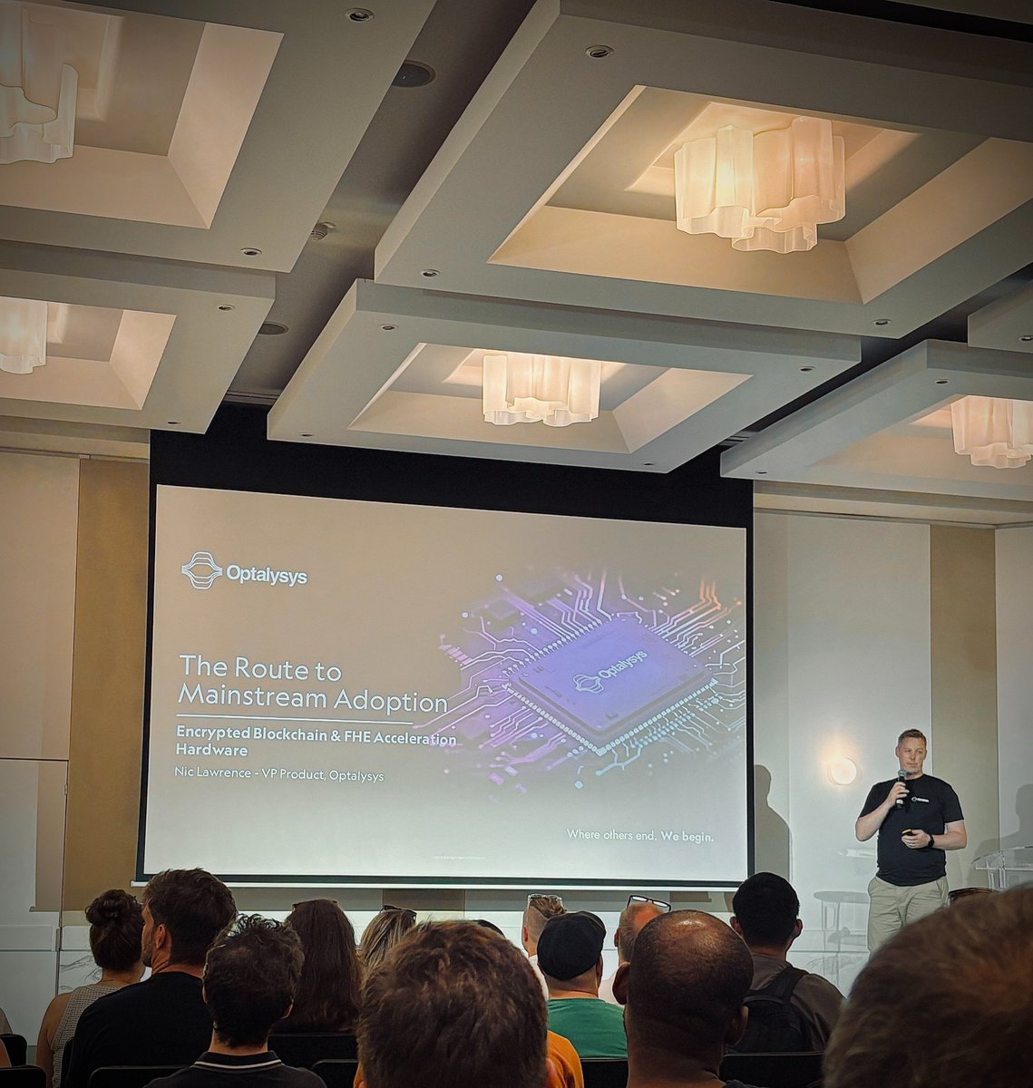 Optalysys's tweet image. 👌 What a day: the Optalysys team have been making the most of Encryption Day 2025, and our last day in Cannes. Big thanks to @FhenixIO  for organising #encryptionday - it&apos;s been a super round-off to our week at EthCC[8] 🇫🇷

#FHE #blockchaininnovation #ethcc @EthCCweek @EthCC
