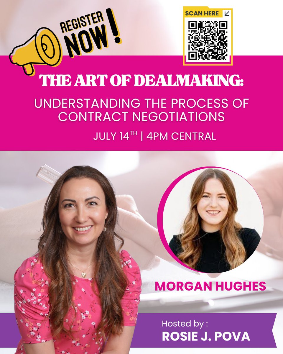 Lear all about picture book contract negotiations!! PLUS, an exclusive submission opportunity! Check out the details and register here ➡️keap.page/wfa867/worksho…

#agentworkshop
#KidLit 
#writingcommmunity