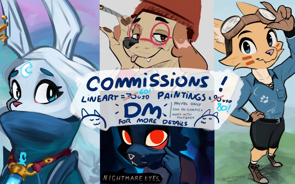 btw wihile I work on some artfight drawings just letting you all know I still am open for commissions! for more details just send me a DM here or anywhere :v

Thanks for your attention
