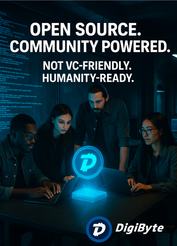 DGBGermany's tweet photo. Nur Code.⛓️
Nur Menschen.🕊️
Nur Mission.🗽
💻 Open Source. Community powered.
🟢 Ein Werkzeug für die Zukunft.
Für Massenanwendung geeignet! Seit 11+ Jahren 24/7 Online. Proof of Work. UTXO. Blockchain 2035.
#DigiByte #CodeRedPill #FürDasVolk #PeerToPeerPower #BlockchainForHumanity