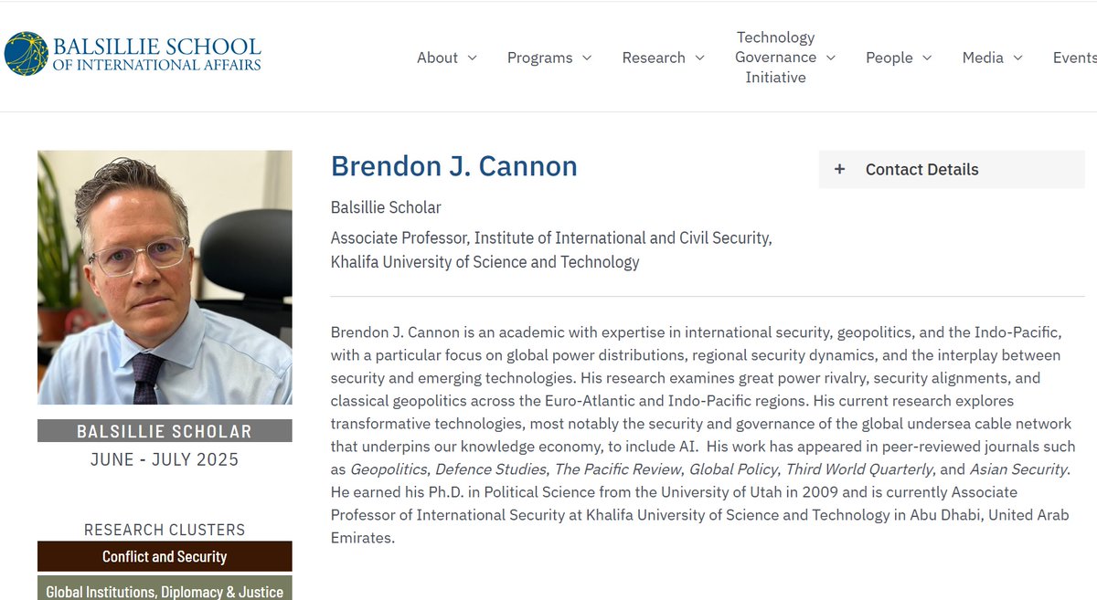 Brendon J. Cannon (@cannon_brendon) on Twitter photo Delighted and honored to be a #Balsillie #Scholar at the <a href="/BalsillieSIA/">Balsillie School of International Affairs</a>. New research on undersea cables and regional seas in the #Gulf of #Guinea, Western #Indian #Ocean, and Sea of #Japan to follow. balsillieschool.ca/people/brendon… Delighted and honored to be a #Balsillie #Scholar at the <a href="/BalsillieSIA/">Balsillie School of International Affairs</a>. New research on undersea cables and regional seas in the #Gulf of #Guinea, Western #Indian #Ocean, and Sea of #Japan to follow. balsillieschool.ca/people/brendon…