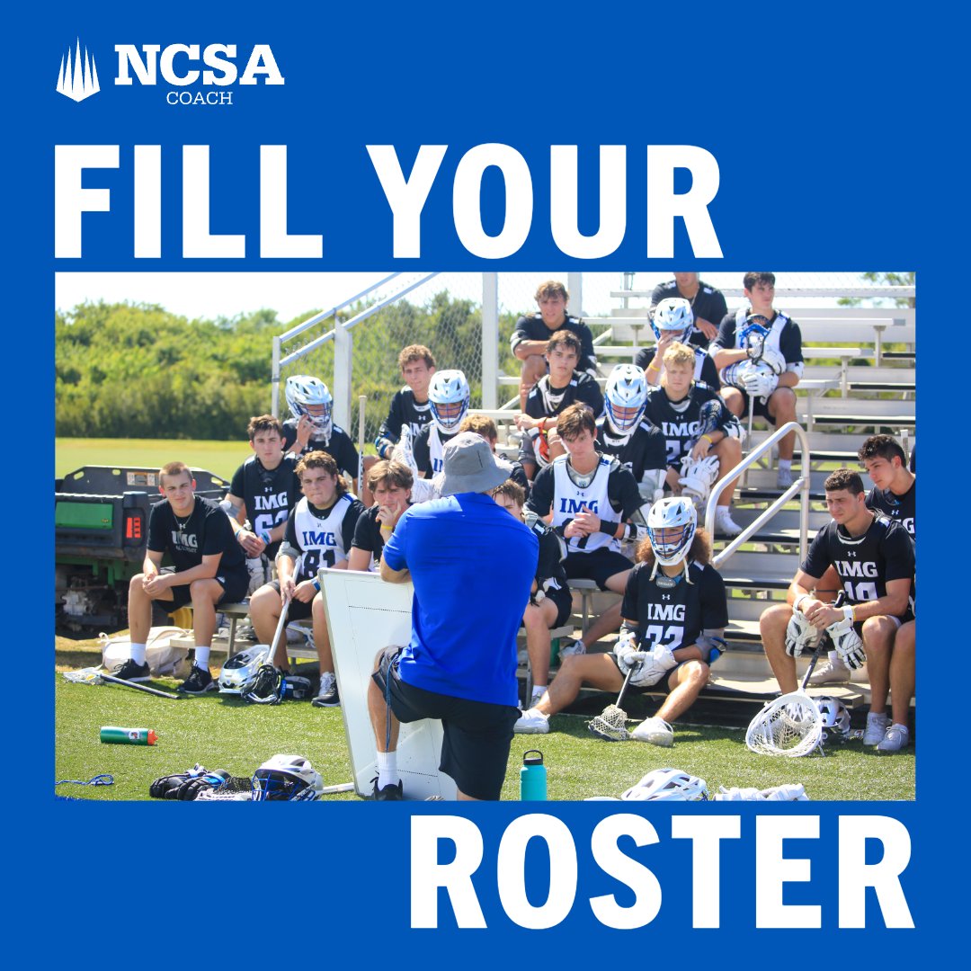 Need to fill last-minute roster spots or planning ahead for 2026? 🏃‍♂️⚽🏐 Log in today to update your recruiting needs—our team is ready to help you find the right athletes. 📲 Click the link in bio to access your free NCSA Coach account. #NCSACollegeRecruiting #RosterOpenings