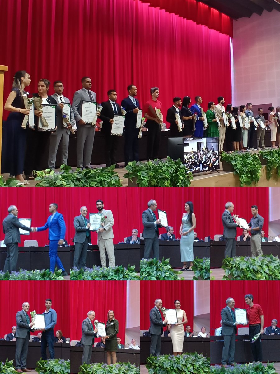 Inauguramos #XVConvención Internacional de Medio Ambiente y Desarrollo y premiamos a 59 estudiantes y jóvenes investigadores de toda 🇨🇺 #CUBA. Felicidades a nuestros jóvenes, a sus familias e instituciones. La Patria os contempla orgullosa! #CienciaCubana <a href="/DiazCanelB/">Miguel Díaz-Canel Bermúdez</a>