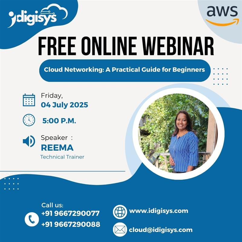 idigisyscloud's tweet photo. Join our FREE webinar, "Cloud Networking Demystified: 
A Practical Guide for Beginners", and master the essentials of cloud networking!

When: 4th July, Friday, 5:00 PM 

Platform: Microsoft Teams 

Register FREE now: https://t.co/TVZgFjPF98 

#AWS #ShubhmanGill #INDvsENGTest https://t.co/cP1qlODLpx